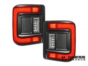 Jeep Wrangler JL Tail Lights - Flush Mount -LED - Red Lens